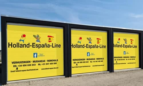 Lagerraum Spanien und Holland